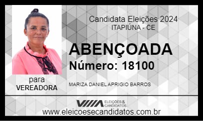 Candidato ABENÇOADA 2024 - ITAPIÚNA - Eleições