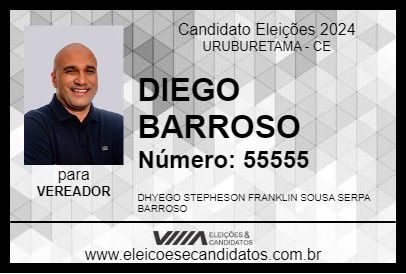 Candidato DIEGO BARROSO 2024 - URUBURETAMA - Eleições