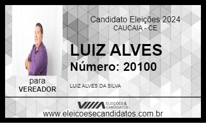 Candidato LUIZ ALVES 2024 - CAUCAIA - Eleições