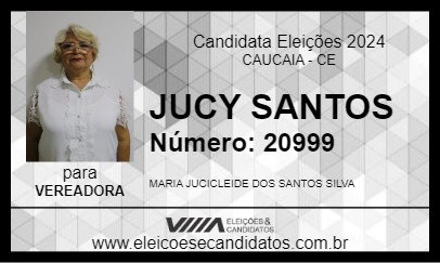 Candidato JUCY SANTOS 2024 - CAUCAIA - Eleições