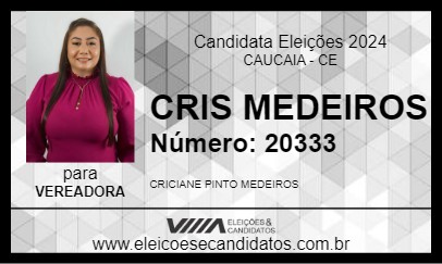 Candidato CHRIS MEDEIROS 2024 - CAUCAIA - Eleições