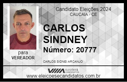 Candidato CARLOS SINDNEY 2024 - CAUCAIA - Eleições