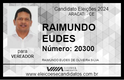 Candidato RAIMUNDO EUDES 2024 - ARACATI - Eleições