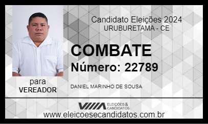 Candidato COMBATE 2024 - URUBURETAMA - Eleições