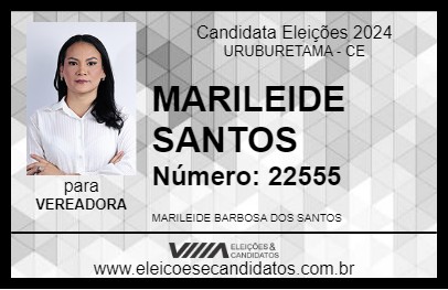 Candidato MARILEIDE SANTOS 2024 - URUBURETAMA - Eleições