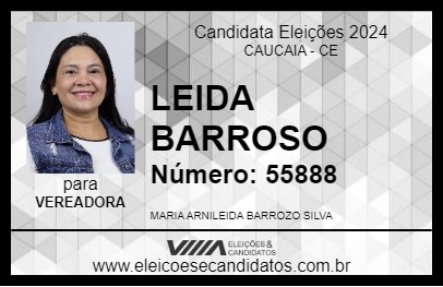 Candidato LEIDA BARROSO 2024 - CAUCAIA - Eleições