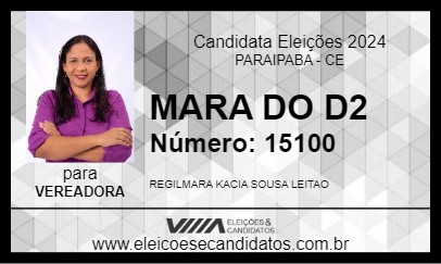 Candidato MARA DO D2 2024 - PARAIPABA - Eleições