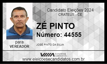 Candidato ZÉ PINTO 2024 - CRATEÚS - Eleições