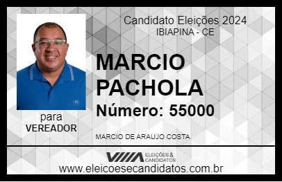 Candidato MARCIO PACHOLA 2024 - IBIAPINA - Eleições