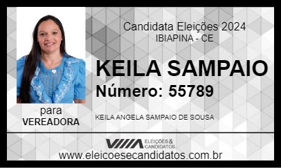 Candidato KEILA SAMPAIO 2024 - IBIAPINA - Eleições