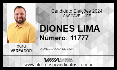 Candidato DIONES LIMA 2024 - CASCAVEL - Eleições