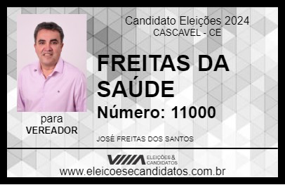 Candidato FREITAS DA SAÚDE 2024 - CASCAVEL - Eleições