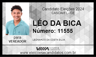 Candidato LÉO DA BICA 2024 - CASCAVEL - Eleições