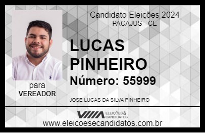 Candidato LUCAS PINHEIRO 2024 - PACAJUS - Eleições