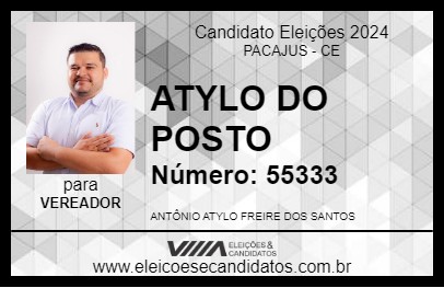 Candidato ATYLO DO POSTO 2024 - PACAJUS - Eleições