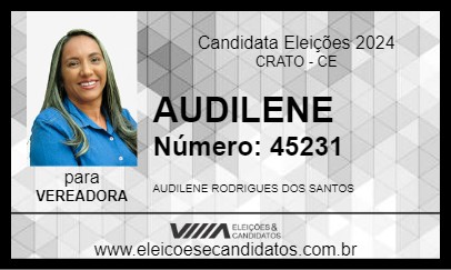 Candidato AUDILENE 2024 - CRATO - Eleições