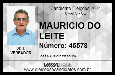 Candidato MAURICIO DO LEITE  2024 - CRATO - Eleições