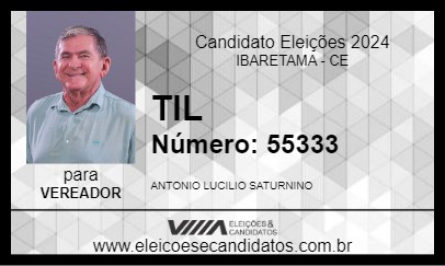 Candidato TIL 2024 - IBARETAMA - Eleições