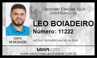 Candidato LEO BOIADEIRO 2024 - CAPISTRANO - Eleições