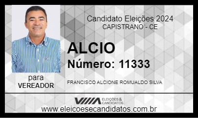 Candidato ALCIO 2024 - CAPISTRANO - Eleições