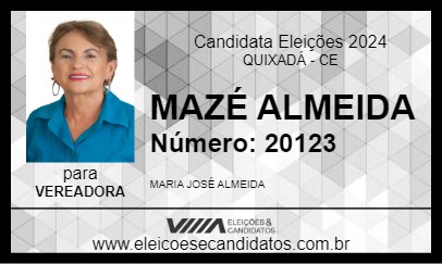 Candidato MAZÉ ALMEIDA 2024 - QUIXADÁ - Eleições