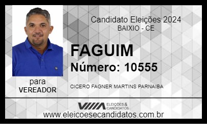 Candidato FAGUIM 2024 - BAIXIO - Eleições