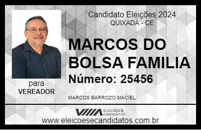 Candidato MARCOS DO BOLSA FAMILIA 2024 - QUIXADÁ - Eleições