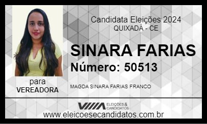 Candidato SINARA FARIAS 2024 - QUIXADÁ - Eleições