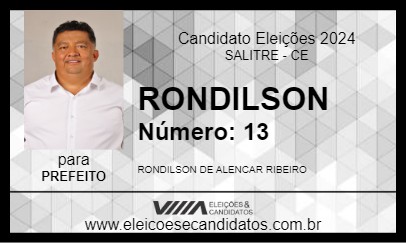 Candidato RONDILSON 2024 - SALITRE - Eleições