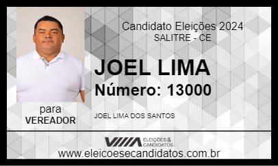 Candidato JOEL LIMA 2024 - SALITRE - Eleições