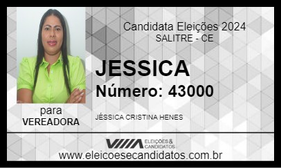 Candidato JESSICA 2024 - SALITRE - Eleições