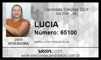 Candidato LUCIA 2024 - SALITRE - Eleições