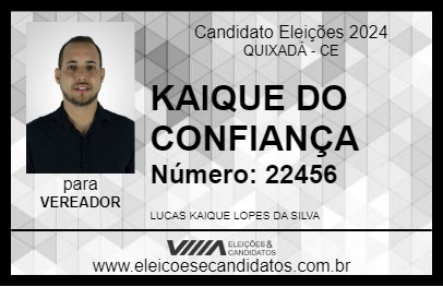 Candidato KAIQUE DO CONFIANÇA 2024 - QUIXADÁ - Eleições