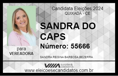 Candidato SANDRA REGINA 2024 - QUIXADÁ - Eleições