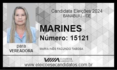 Candidato MARINES 2024 - BANABUIÚ - Eleições