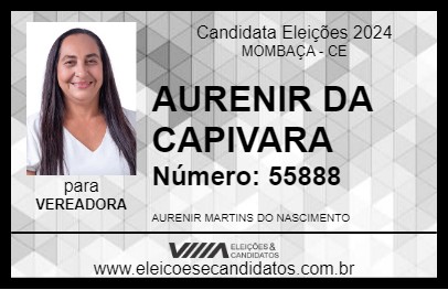 Candidato AURENIR DA CAPIVARA 2024 - MOMBAÇA - Eleições