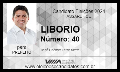 Candidato LIBORIO 2024 - ASSARÉ - Eleições