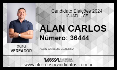 Candidato ALAN CARLOS 2024 - IGUATU - Eleições