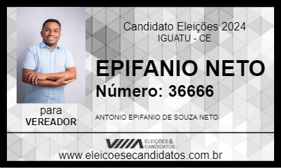 Candidato EPIFANIO NETO 2024 - IGUATU - Eleições