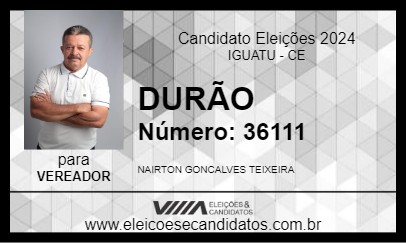 Candidato DURÃO 2024 - IGUATU - Eleições