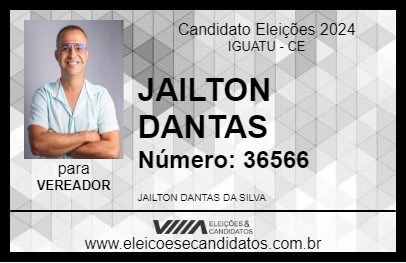 Candidato JAILTON DANTAS 2024 - IGUATU - Eleições