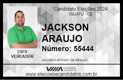 Candidato JACKSON ARAUJO 2024 - IGUATU - Eleições