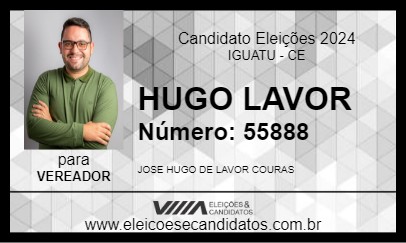 Candidato HUGO LAVOR 2024 - IGUATU - Eleições