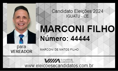 Candidato MARCONI FILHO 2024 - IGUATU - Eleições