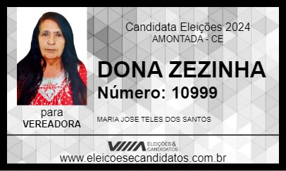 Candidato DONA ZEZINHA 2024 - AMONTADA - Eleições