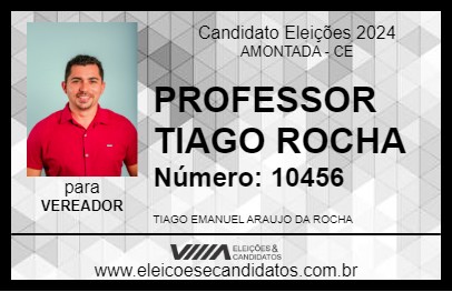 Candidato PROFESSOR TIAGO ROCHA 2024 - AMONTADA - Eleições