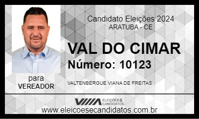 Candidato VAL DO CIMAR 2024 - ARATUBA - Eleições