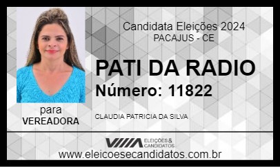 Candidato PATI DA RADIO 2024 - PACAJUS - Eleições