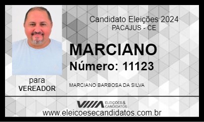 Candidato MARCIANO  2024 - PACAJUS - Eleições