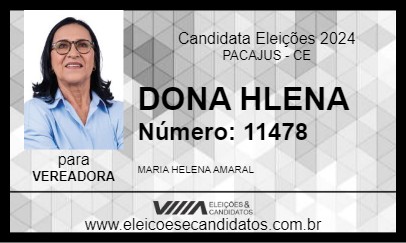 Candidato DONA HELENA 2024 - PACAJUS - Eleições